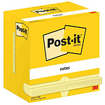 POST-IT Bloc-note adhésif, 127 x 76 mm, ligné, jaune