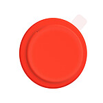 Avizar Coque pour Apple Airtag Silicone Gel Souple Dos Adhésif Ultra-adhérant Rouge
