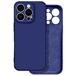 Avizar Coque pour iPhone 16 Pro Soft Touch Mat Silicone Flexible Bleu Nuit