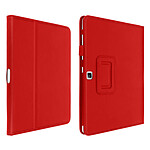 Avizar Étui Galaxy Tab 4 10.1 Housse Intérieur Soft Touch Fonction support Rouge