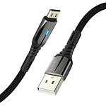 LinQ Câble USB vers micro USB pour Téléphone, Charge 5A LinQ Noir 1m Blanc