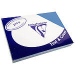 Clairefontaine Paquet de 100 Couvertures Text&Cover Toilé 270g A4 210x297mm Bleu écolier
