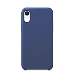 LaCoqueFrançaise Coque iPhone Xr silicone liquide Bleu Foncé