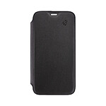 BEETLECASE Étui pour Apple iPhone 11 Folio Premium en Cuir avec Dos Cristal et Porte-Cartes Noir