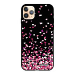 Evetane Coque iPhone 11 Pro Silicone Liquide Douce noir Confettis De Coeur
