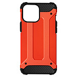 Avizar Coque iPhone 13 Mini Design Relief Hybride Antichute Defender II rouge