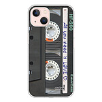 Evetane Coque iPhone 13 silicone transparente Motif Cassette ultra resistant