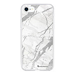 LaCoqueFrançaise Coque iPhone 7/8/ iPhone SE 2020/ 2022 silicone transparente Motif Marbre gris ultra resistant