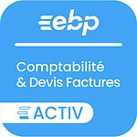 EBP Compta & Devis Factures ACTIV + Service Privilège  - Licence 1 an - 1 poste - A télécharger