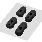 Avizar Passe-Câbles pour Xiaomi M365, Pro, 2, Scooter 3, 1S et Essential  Noir