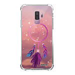 Evetane Coque Samsung Galaxy S9 Plus anti-choc souple angles renforcés transparente Motif Attrape rêve rose