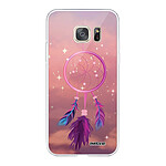 Evetane Coque Samsung Galaxy S7 360 intégrale transparente Motif Attrape rêve rose Tendance