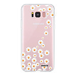 Evetane Coque Samsung Galaxy S8 360 intégrale transparente Motif Marguerite Tendance