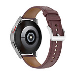 Avizar Bracelet Cuir pour Galaxy Watch 4 Watch 3 41mm Huawei Watch GT 3 42mm Marron