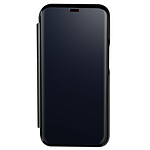 Avizar Housse iPhone 13 Clapet translucide Design Miroir Support Vidéo noir