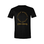 Le Seigneur des Anneaux - T-Shirt Logo Inscription - Taille L