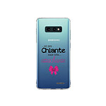 Evetane Coque Samsung Galaxy S10e 360 intégrale transparente Motif Un peu chiante tres attachante Tendance