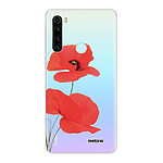 Evetane Coque Xiaomi Redmi Note 8 T 360 intégrale transparente Motif Coquelicot Tendance