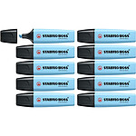 Stabilo Surligneur BOSS ORIGINAL Pastel fraicheur de bleu x10