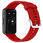 Avizar Bracelet pour Huawei Watch Fit 2 Silicone Résistant Sangle à Trous  rouge