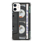 Evetane Coque iPhone 12 mini anti-choc souple angles renforcés transparente Motif Cassette