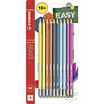 STABILO Pack 10 crayons graphite pencil 160 bout gomme HB - 5 coloris assortis