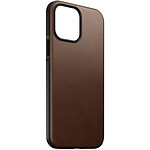 Nomad Coque pour iPhone 13 Pro Max Cuir Soft-touch Compatible MagSafe Horween Marron
