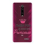 Evetane Coque Xiaomi Mi 9T Pro silicone transparente Motif Je suis une princesse ultra resistant
