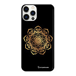 LaCoqueFrançaise Coque iPhone 12/12 Pro silicone transparente Motif Mandala Or ultra resistant