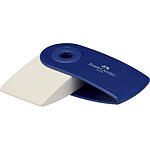 Faber-Castell Gomme en plastique 'Sleeve mini' pivotante rouge ou bleu