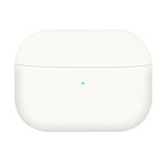 Avizar Étui Intégral pour Airpods Pro Silicone Soft-touch Effet Mat Compatible Qi Blanc