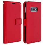 Avizar Etui folio Rouge Porte-Carte pour Samsung Galaxy S10e