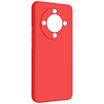 Avizar Coque pour Honor Magic 6 Lite 5G Semi-rigide Soft-touch Anti-traces Rouge