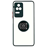 Avizar Coque pour Xiaomi Poco F4 5G Bi-matière Bague Métallique Support Vidéo  vert