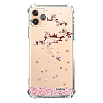 Evetane Coque iPhone 11 Pro anti-choc souple angles renforcés transparente Motif Chute De Fleurs