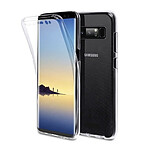 Evetane Coque Galaxy NOTE 8 Samsung transparente Motif intégrale AVANT ARRIERE 360° Protection complète en silicone