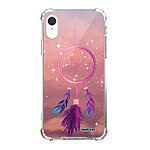 Evetane Coque iPhone Xr anti-choc souple angles renforcés transparente Motif Attrape rêve rose