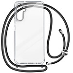 Avizar Coque Lanière pour Samsung Galaxy A14 Rigide Bumper  Transparent