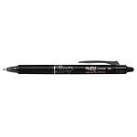 PILOT Stylo Roller Effaçable FRIXION BALL CLICKER 1.0 Pointe Large Noir x 12