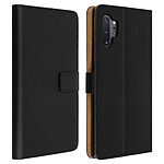 Avizar Housse Galaxy Note 10 Plus Cuir Porte cartes Fonction Support Antichoc Noir