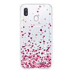 Evetane Coque Samsung Galaxy A40 360 intégrale transparente Motif Confettis De Coeur Tendance