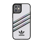 Adidas Coque de Protection pour iPhone 12 Mini Originals 3 Stripes Blanc