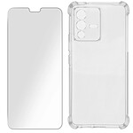 Avizar Pack Protection pour Vivo V23 Pro Coque + Verre Trempé  Transparent