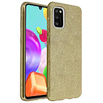 Avizar Coque pour Samsung Galaxy A41 Paillette Amovible Silicone Semi-rigide or