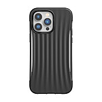 Raptic Coque pour iPhone 14 Pro Max Clutch Shockproof 3M avec motif rayures Noir