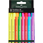 FABER-CASTELL Lot de 8 Surligneurs Textliner 38 Fluo