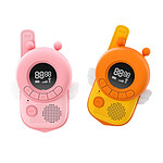 TechKidz Paire de Talkie-walkie Enfant avec Écran LCD Rétroéclairé Modèle Bzz. Rose