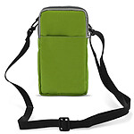 Avizar Etui Ceinture Smartphone Passant Ceinture Mousqueton Lanière 2 Poches vert