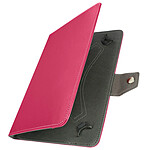 Avizar Housse pour Tablette 10 Pouces Universelle Effet Cuir Vieilli Support Vidéo  Fuchsia