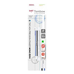 TOMBOW Stylo Gomme MONO zero classique pointe ronde 2,3 mm blanc/bleu/noir + 2 recharges